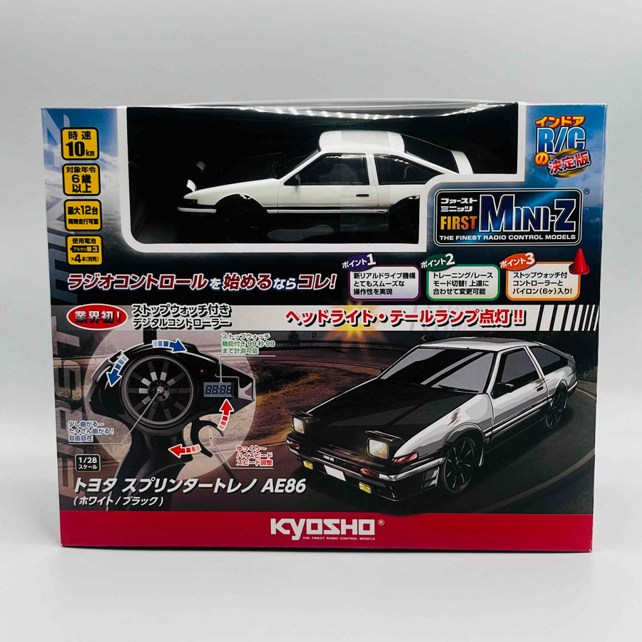 Kyosho First Mini-Z Toyota Sprinter Trueno AE86 (White/Black) 66612