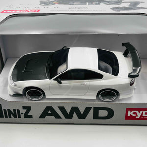 Kyosho MINI-Z AWD MA-020 NISSAN SILVIA S15 equipped with GT Wing White 32647W