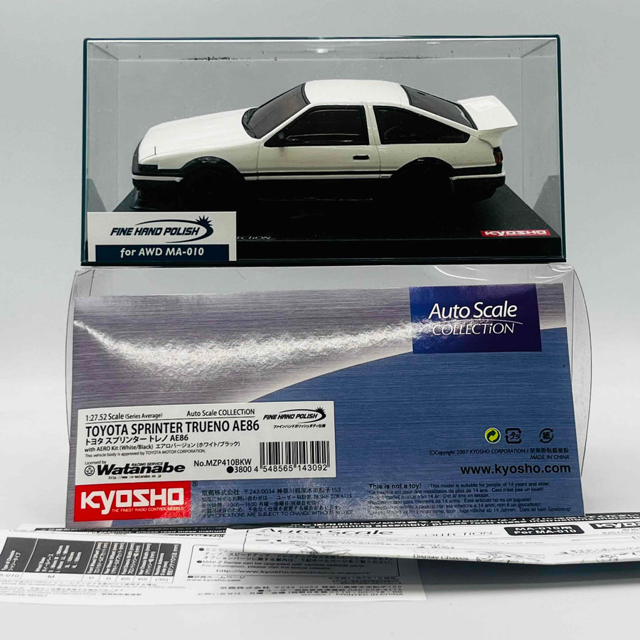 Kyosho Mini-z Body Formula D TOYOTA AE86 / AERO BLACK/WHITE MZP410BKW