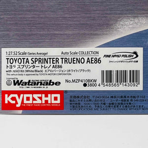 Kyosho Mini-z Body Formula D TOYOTA AE86 / AERO BLACK/WHITE MZP410BKW