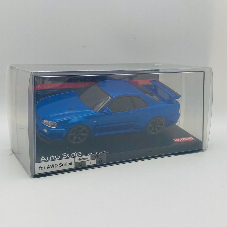 Kyosho MINI-Z Body NISSAN SKYLINE GT-R R34 V.specⅡNur Metallic Blue MZP460MB