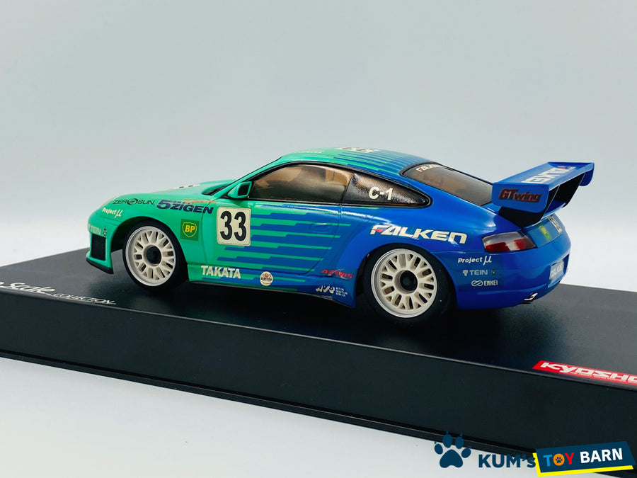 Kyosho Mini-z Body ASC Falken Porsche 911 GT3 Green – KUM'S TOY BARN